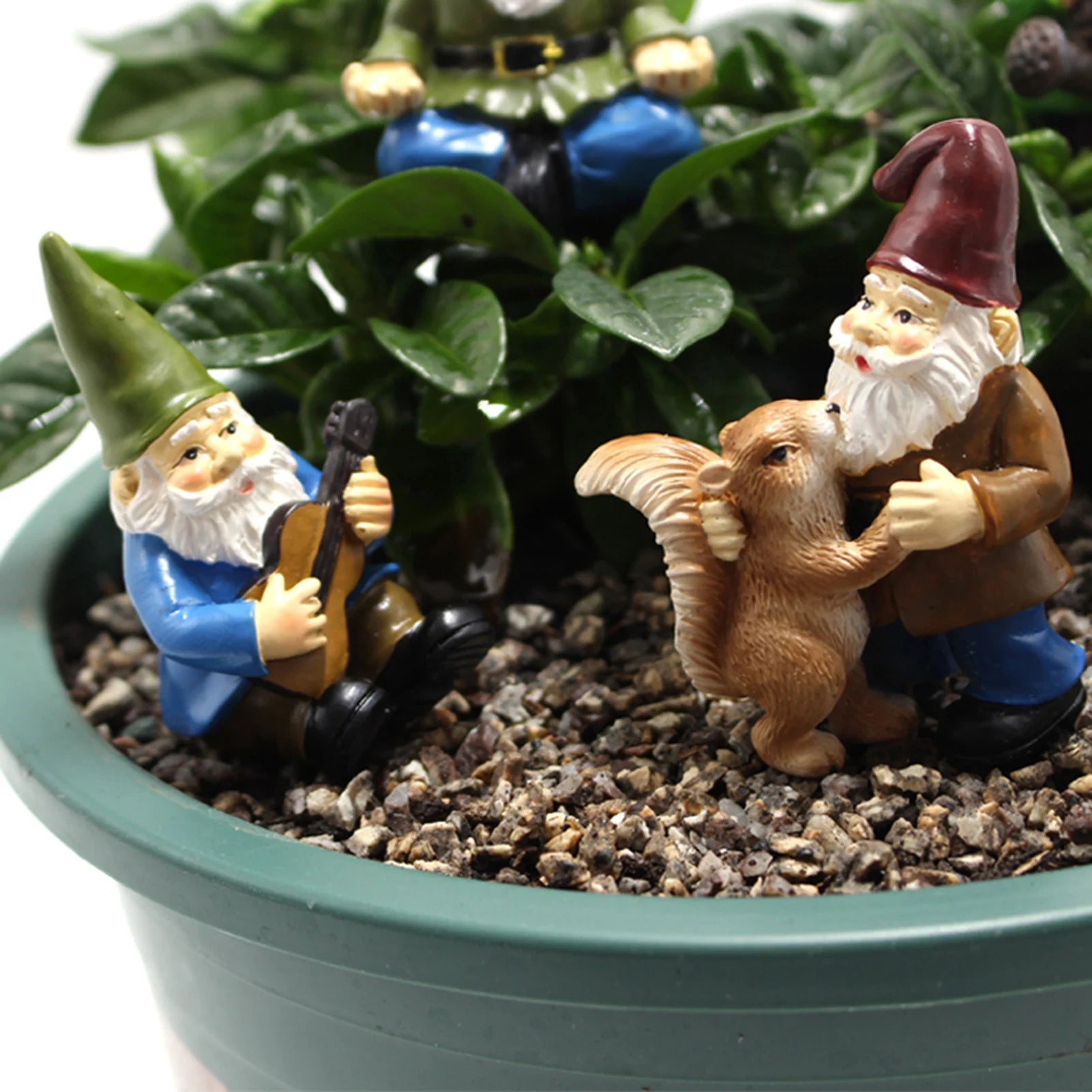 5Pcs Fairy Garden Miniatures Gnome Dwarfmini Gnome Figurines Garden Gnomes and Fairys Resin Dwarf for Terrarium