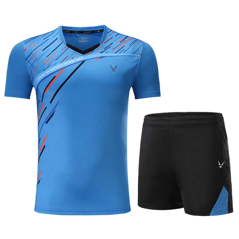 New Tennis Clothes Men Adult Badminton Clothes Men Table Sports Golf Polo Shirts Clothes, Running Exercise T-Shirts Sportswear