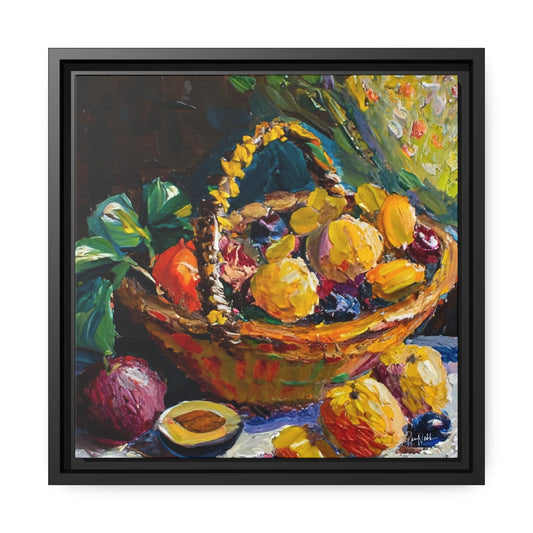 FRUITS Framed Canvas Wall Art - by Queennoble