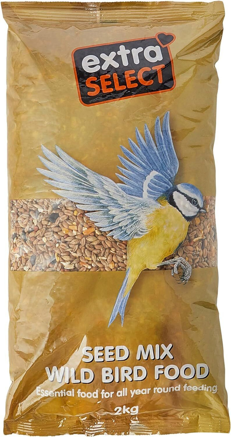 Extra Select Seed Mix Wild Bird Food Nutrient Rich Skin & Coat Health Small Bird