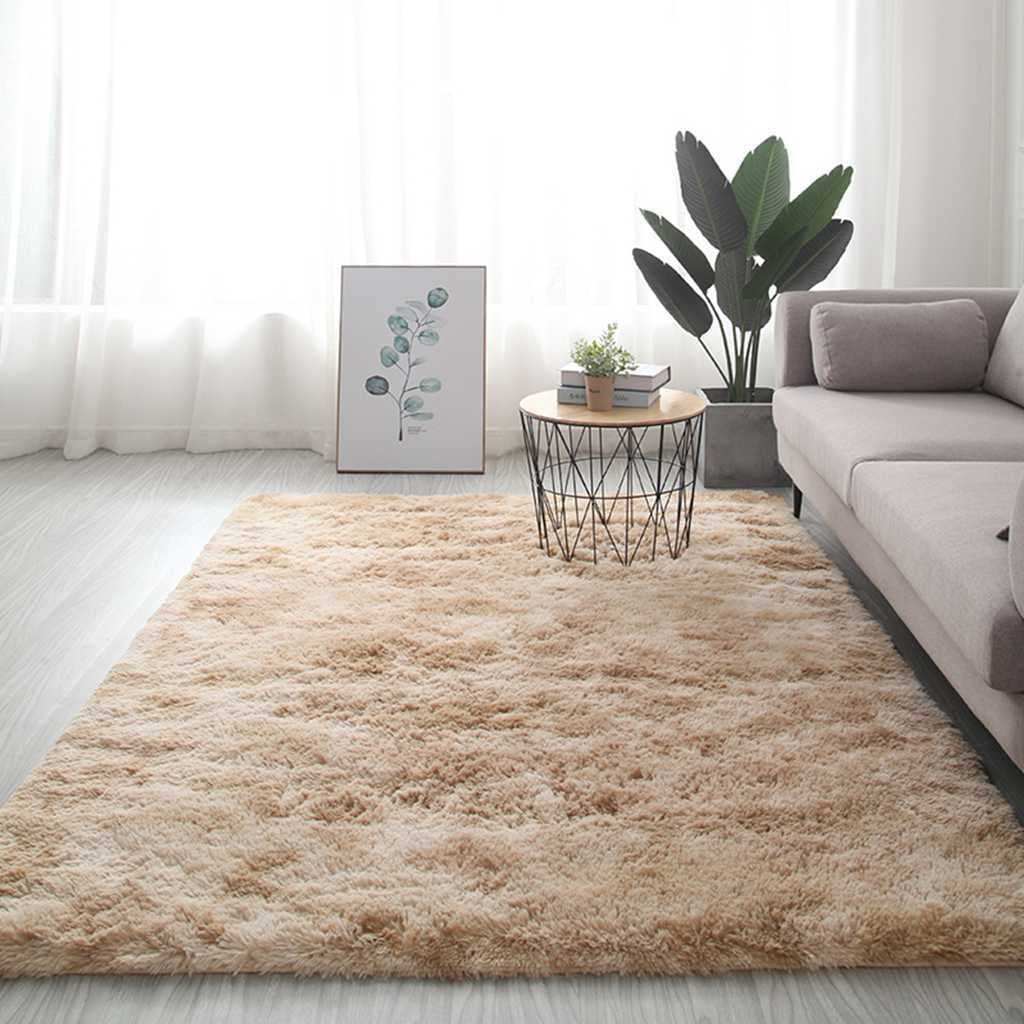 Multi-Color Polyester Flax Carpet Anti-Fouling Non-Slip Area Dirt-Resistant Soft Rug Rug