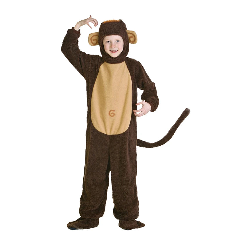 Family Monkey Costume Baby Toddler Monkey Costume Halloween Costume Adult Animal Cosplay 2021