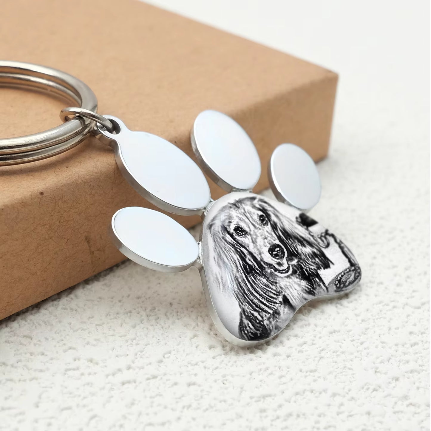 Personalized Heart Photo Keychain Custom Picture Keychain Cat Keyring Birthday Gift Keepsake Memory Dog Keychain Couple Keychain