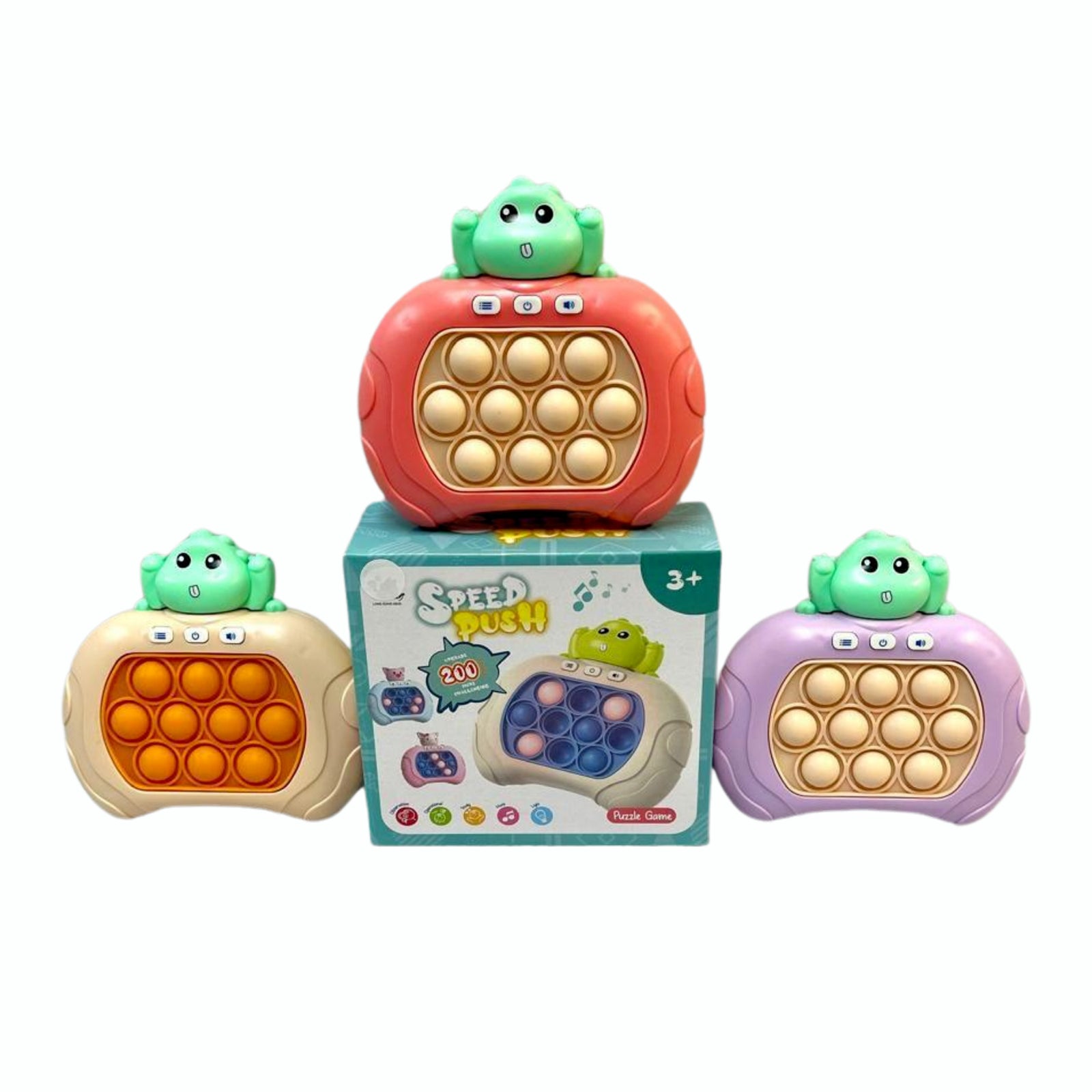 Quick Push Light up Pop Game Fidget Toys for Adults and Kids Sensory POP It