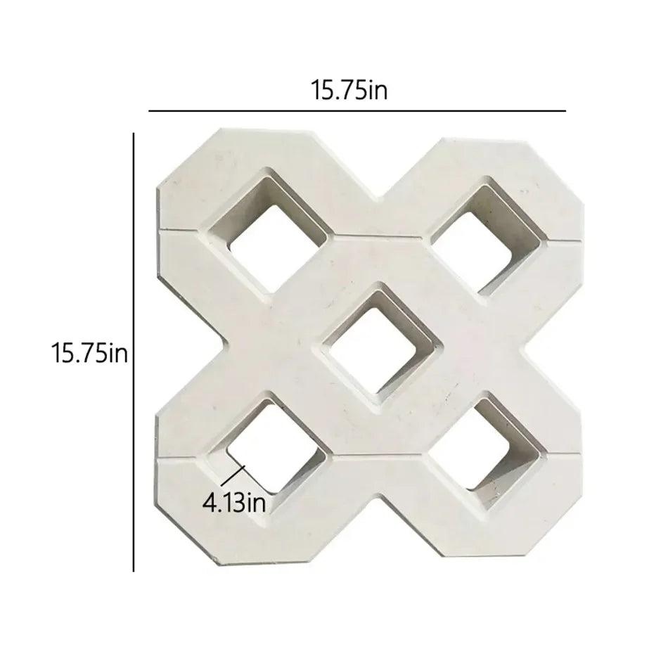 40 * 40Cm DIY Square Garden Path Concrete Plastic Brick Mold Paving Propylene Pavement Walkway Garden Buildings Accessories