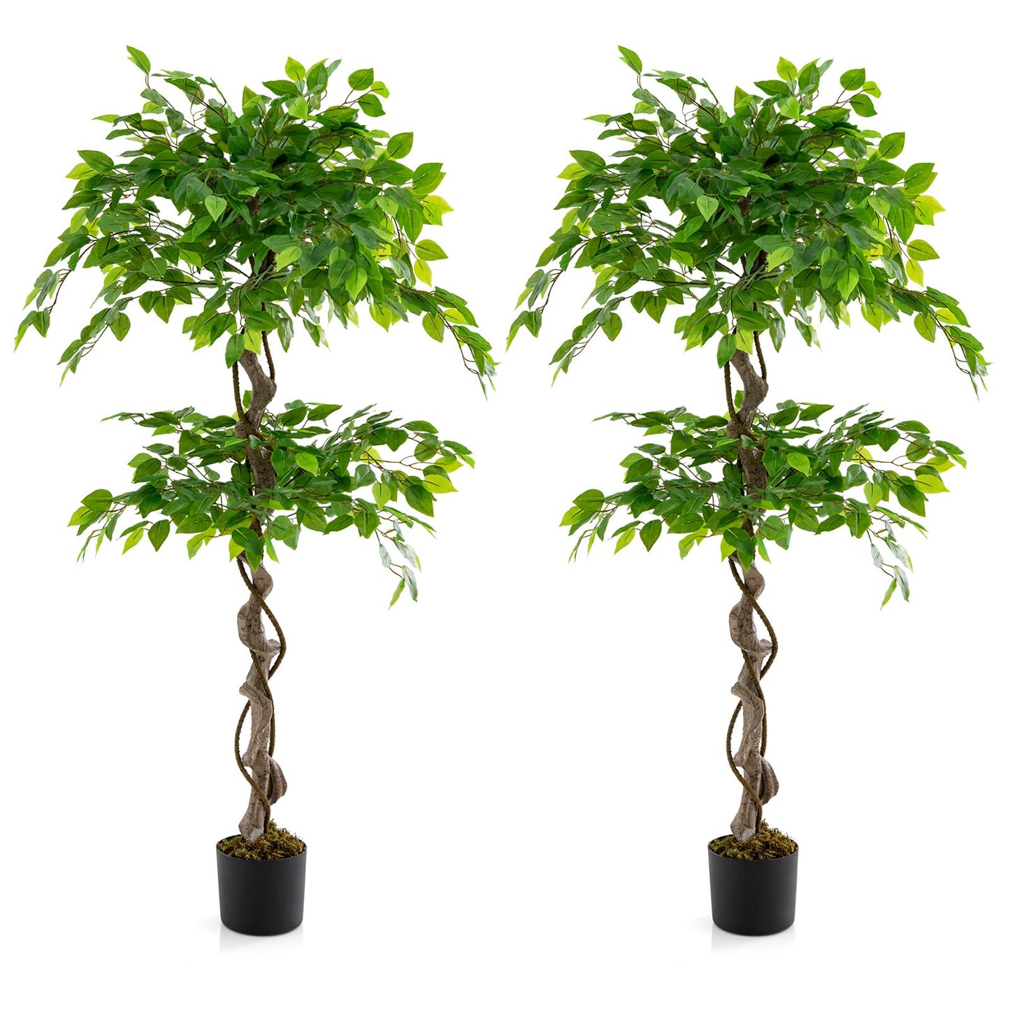 150 CM Artificial Ficus Tree Tall Indoor Plant with 882 Leaves