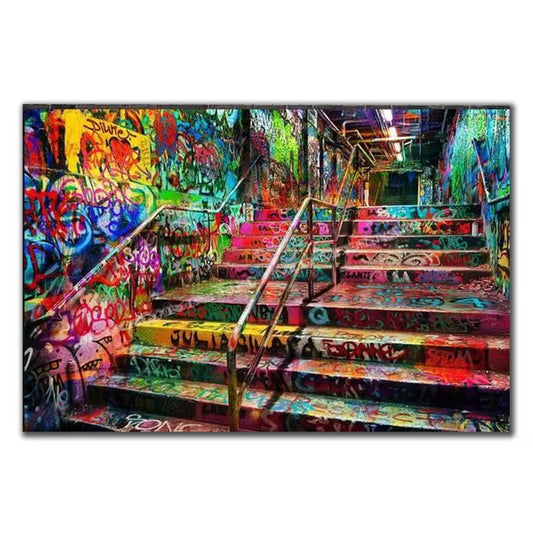 Abstract Graffiti Street Art Canvas Painting Modern Posters and Prints Wall Art Pictures for Living Room Wall Decor Cuadros