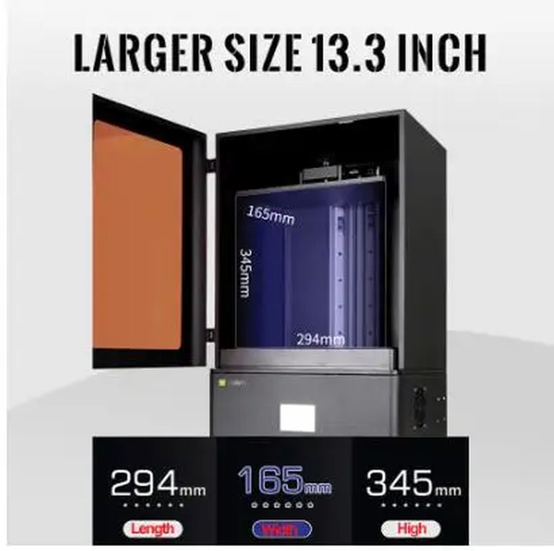 YIDIMU SLA/LCD/DLP Larger Size 13.3Inch 4K 3D Printer UV Light Cure Laser Photon 3D Printer 4K Resin 3D Drucker