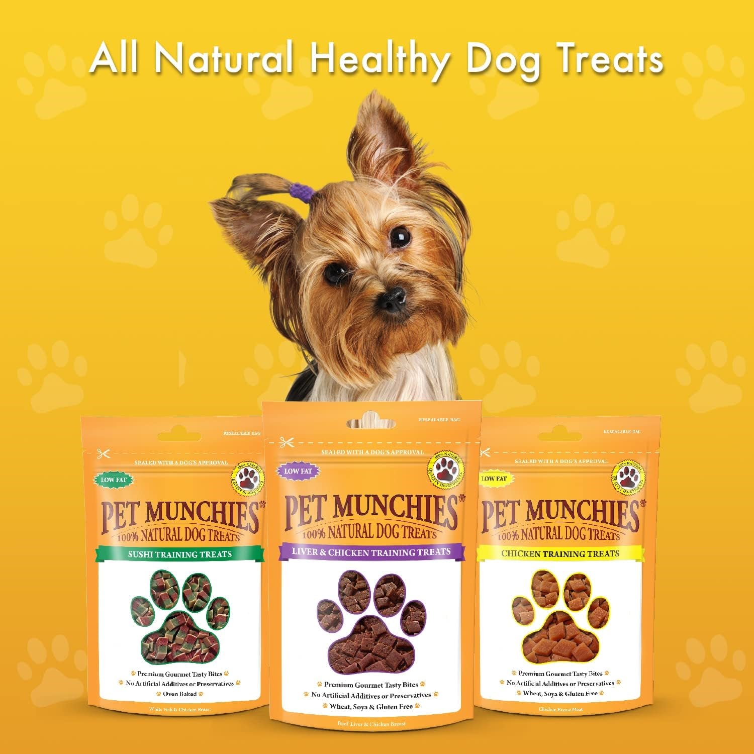 Pet Munchies Venison & Beef Liver Dog Training Treats, Grain Free Tasty Bites In