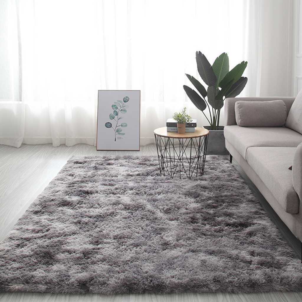 Multi-Color Polyester Flax Carpet Anti-Fouling Non-Slip Area Dirt-Resistant Soft Rug Rug