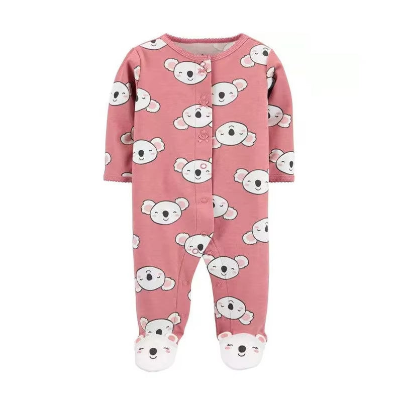 2022 Spring Autumn Baby Romper 100% Cotton Newborn Baby Clothes Long Sleeve Baby Girl Clothing Cartoon Jumpsuit Infant Clothes